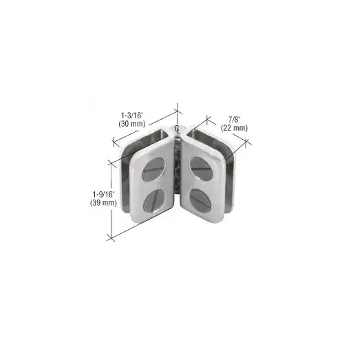 CRL ZLC5CH Chrome Hinge Display Connector
